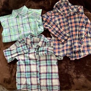 The Children's Place Plaid Button Down Shirts - set of 3